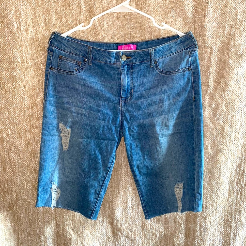 Planet Pink Jean Shorts